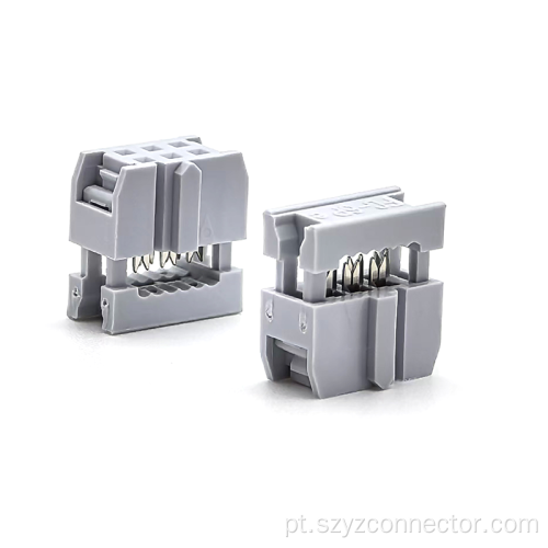 Conector de compressão IDC (FC) branco cinza